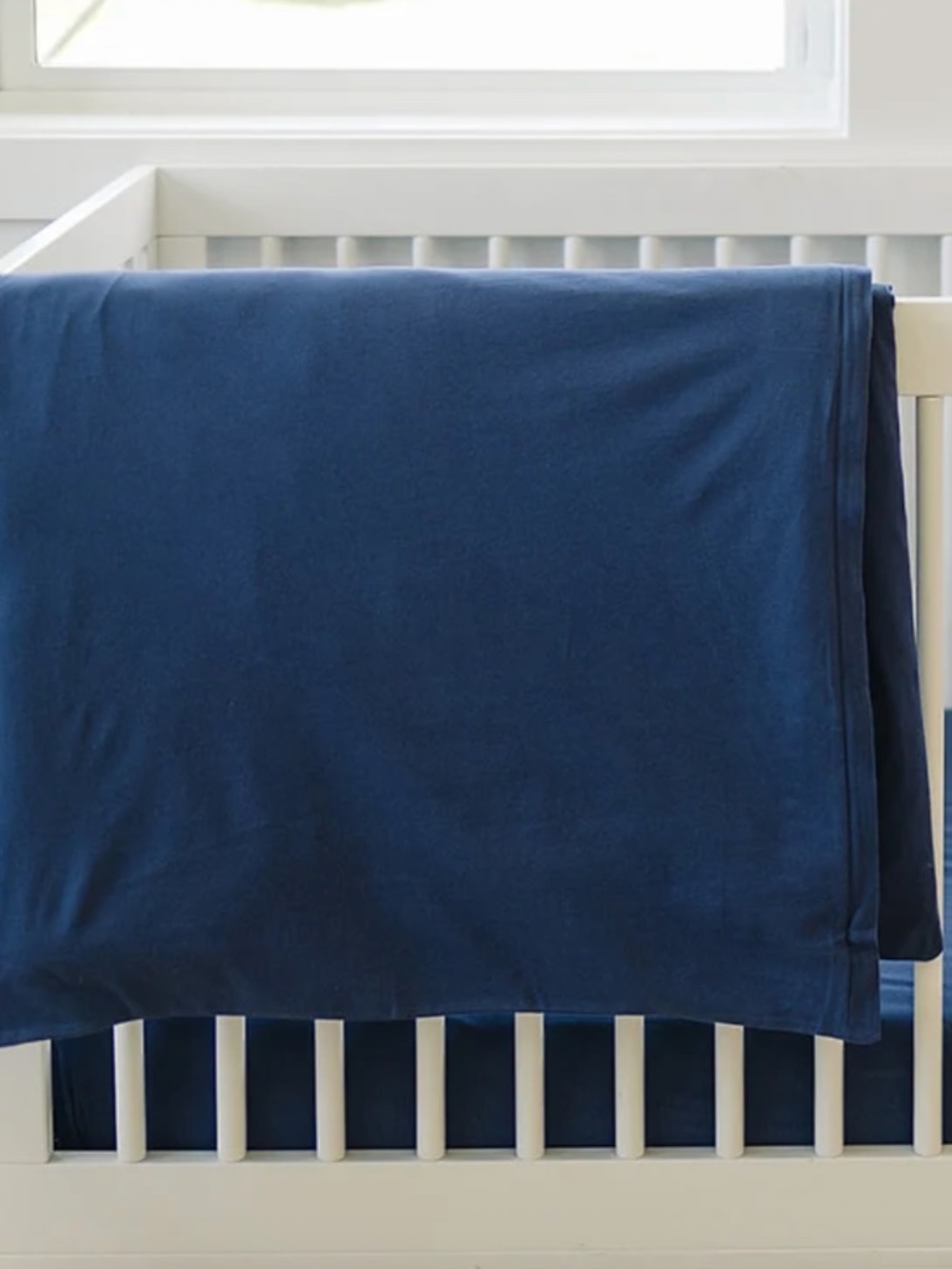 Woolino Wool Crib/Toddler Comforter + Organic Cotton Navy Duvet Cover